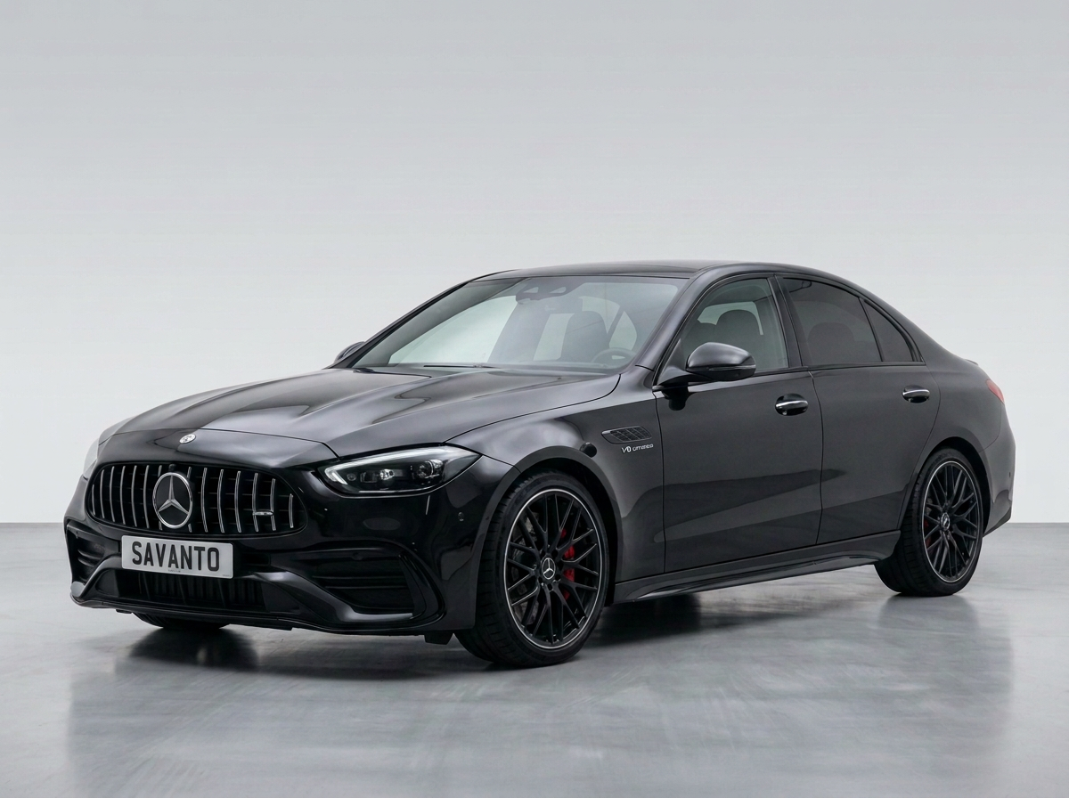 Mercedes-Benz C Class — 2.0 C63 6.1kWh AMG S E Performance Night Edition (Premium Plus) SpdS MCT 4MATIC+ Euro 6 (s/s) 4dr — January 2024/73 C63 S E Performance 4Matic+ saloon, 680bhp plug-in hybrid from a 1991cc four-cylinder, returning a combined 41mpg