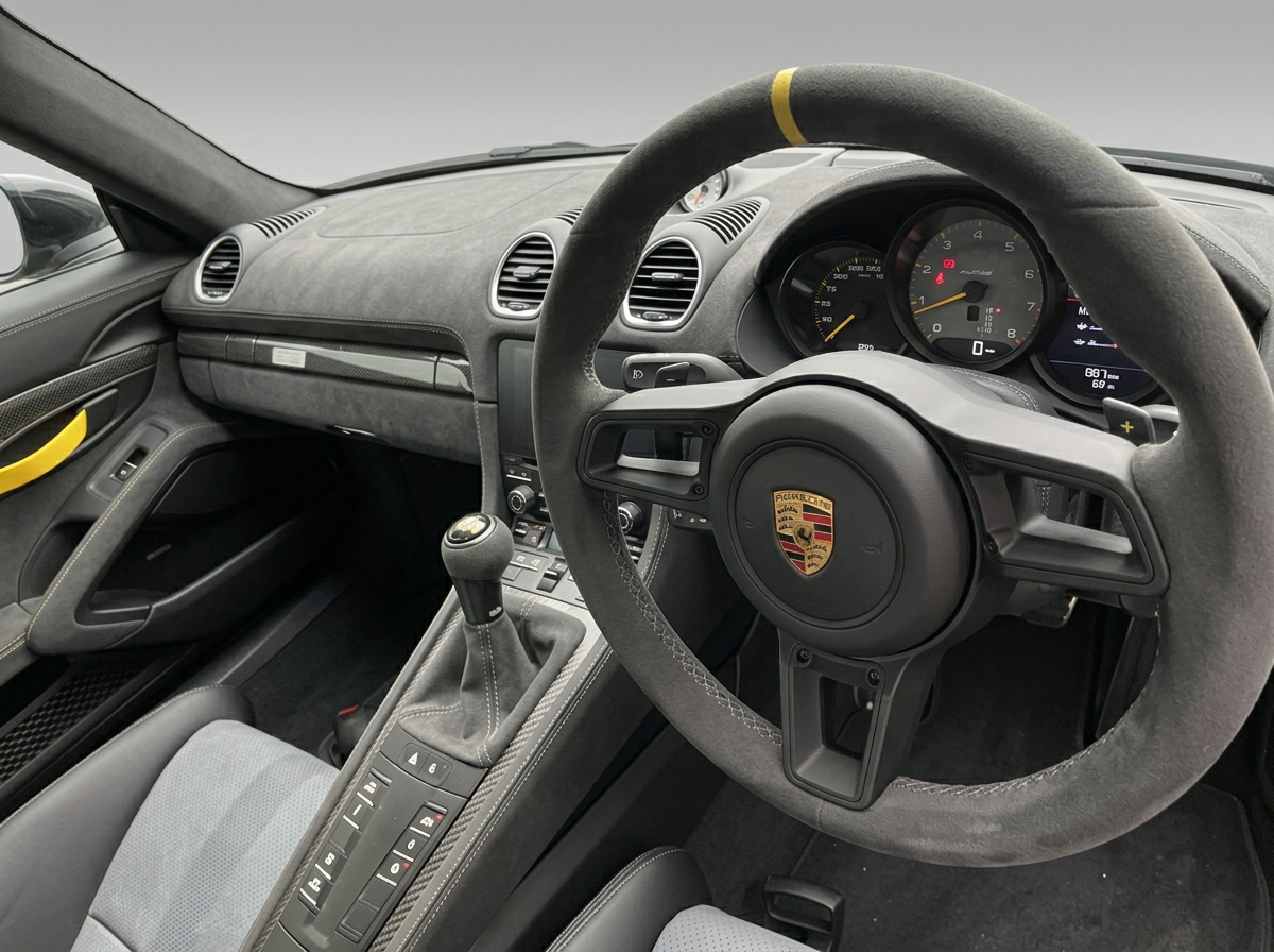 Porsche 718 Spyder — 4.0 RS Spyder PDK Euro 6 (s/s) 2dr — Vanadium Grey metallic, full Weissach package, PCCB ceramic brakes, front axle lift, over £30,000 of factory options